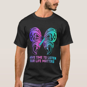 Camiseta Sensibilização Suicida Saúde Mental - Eu Tenho Tem
