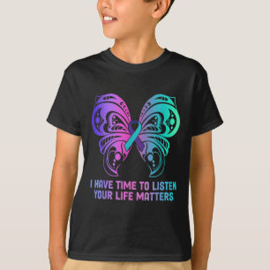 Camiseta Sensibilização Suicida Saúde Mental - Eu Tenho Tem