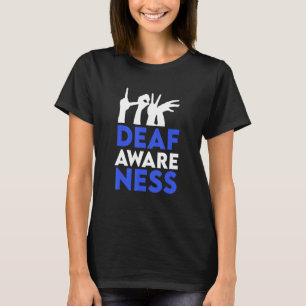 Camiseta Sensibilização surda Suporte surdez surdez Audição