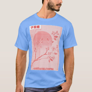 Camiseta Sensibilização Uterina para o Cancer Sakura Cherry