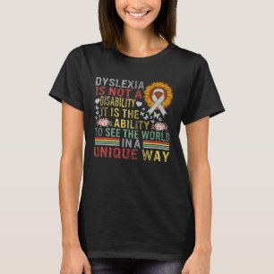 Camiseta Sensibilização Ver o mundo único sem deficiência