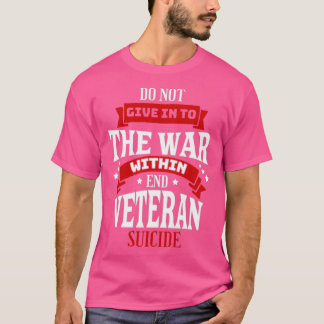 Camiseta Sensibilização Veterana para o Suicídio 22 Suicídi
