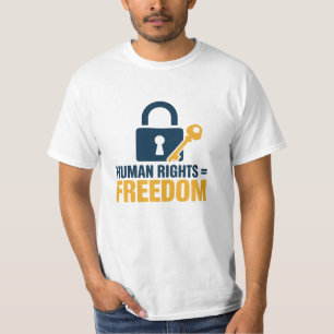 Camiseta Sensibilizar para a Trabalho de arte de Direitos H