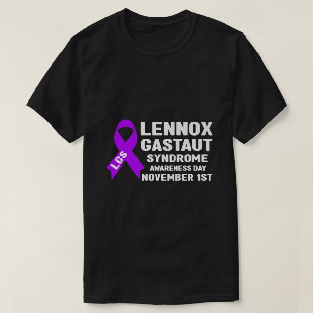 Camiseta Sensor de Consciência LGS Mês da Síndrome de Lenno (Frente do Design)