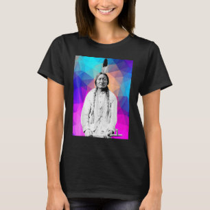 Camiseta Sentado - Chefe Indiano Nativo Americano, Lakota