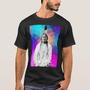 Camiseta Sentado - Chefe Indiano Nativo Americano, Lakota