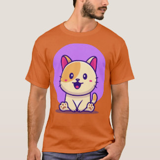 Camiseta Sentado De Gato Gato