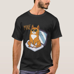 Camiseta Sentado Gato no Gatinho de escritório da Casa Eng