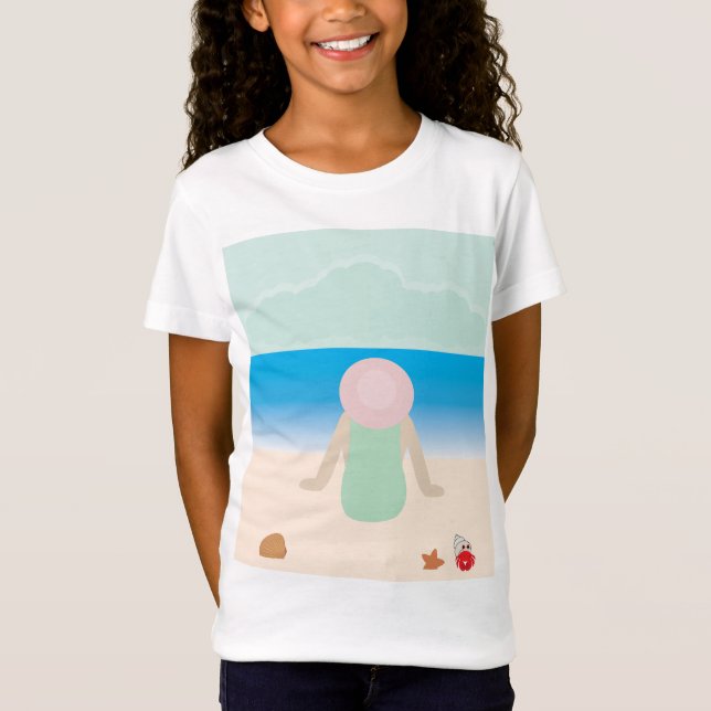 Camiseta Sentado na Areia da Praia (Frente)