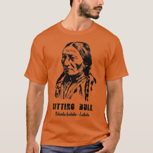 Camiseta Sentando Bull Líder Nativo Americano Lakota