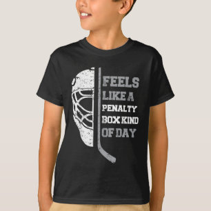 Camiseta Sente como um dia de caixa de penalidade engraçado