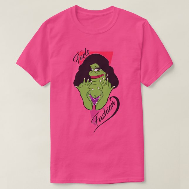 Camiseta Sente Sapo de Moda (Frente do Design)