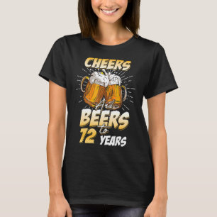 Camiseta Sente-Se E Ave-Se Ao 72º Aniversário De 72 Anos