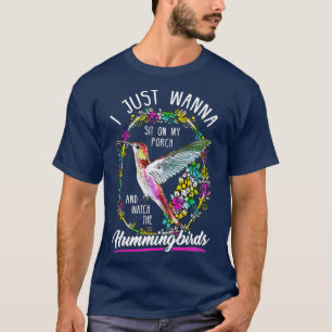 Camiseta Sente-Se Na Minha Porca E Assista Aos Pássaros Hum
