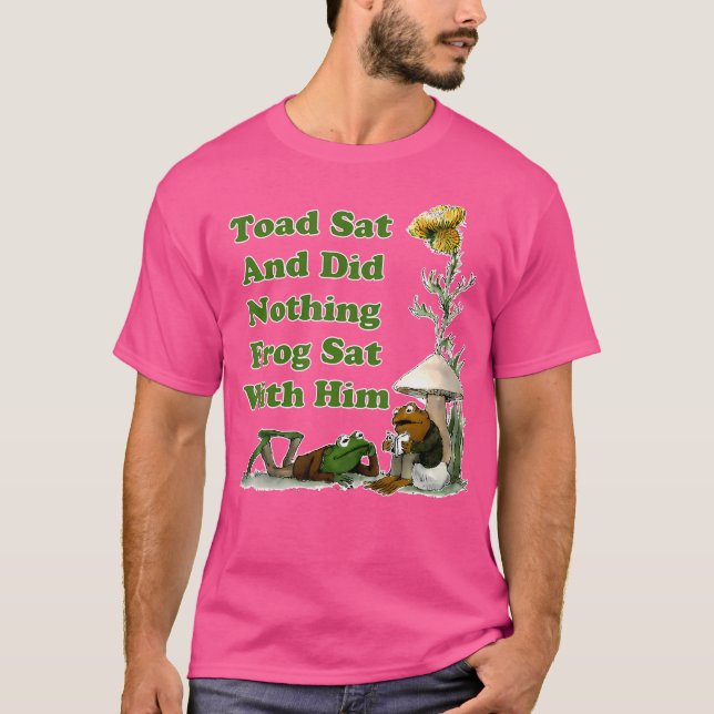 Camiseta Sentei-Me E Não Fiz Nada De Sapo Sentado Com Ele R (Frente)