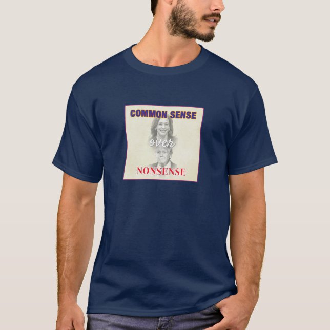 Camiseta Sentido Comum Sobre Bobagem - Votação 2024 (Frente)
