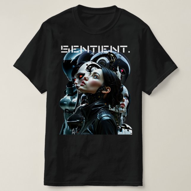 Camiseta Sentiente. (Frente do Design)