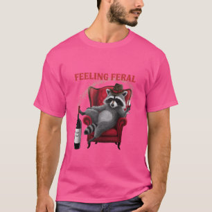 Camiseta Sentimento de Feral Racoon Funny Ogambm