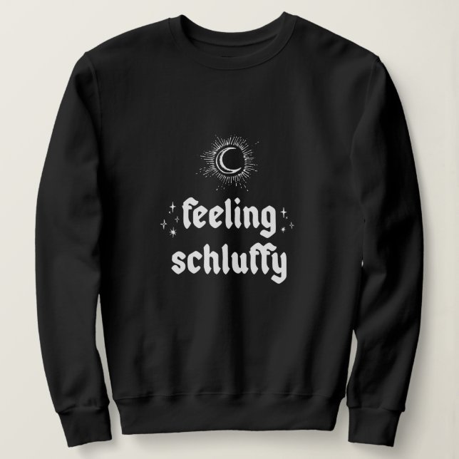 Camiseta Sentimento de Schluffy Yiddish (Frente do Design)