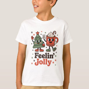 Camiseta Sentimento Natalino Retrô Alegre Férias Vintage