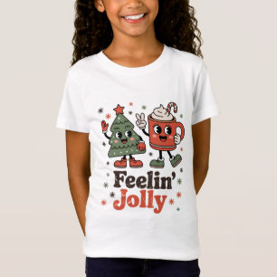 Camiseta Sentimento Natalino Retrô Alegre Férias Vintage
