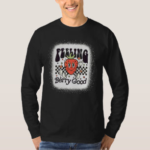 Camiseta Sentimento Retro de Morango Berry Bom Mentalidade