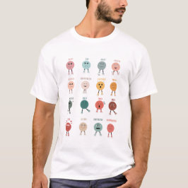 Camiseta Sentimentos Emoções Enfrentam Conselheiro Escolar 