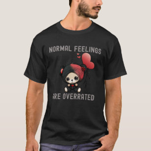 Camiseta Sentimentos Normais São Cena De Música Emo Sobreva