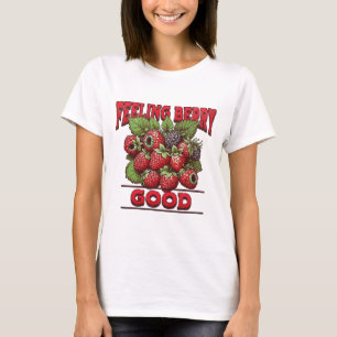 Camiseta Sentindo Berry Boa Fruta de Pedra de Vintagem