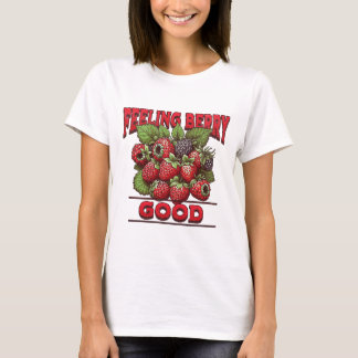 Camiseta Sentindo Berry Boa Fruta de Pedra de Vintagem