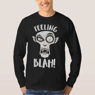Camiseta Sentindo Blah Nosferatu Vampiro de Branco