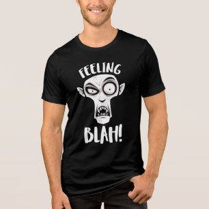 Camiseta Sentindo Blah Nosferatu Vampiro Em Branco