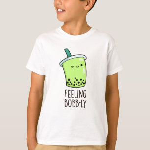 Camiseta Sentindo Bobb Engraçado Boba Tea Pun