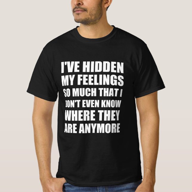 Camiseta Sentindo citação engraçada (Frente)