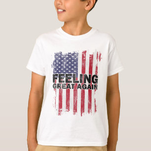 Camiseta Sentindo Excelente Novamente Trump 2024 American U