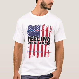 Camiseta Sentindo Excelente Novamente Trump 2024 American U