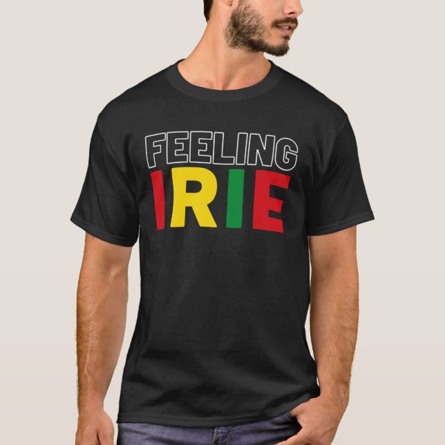 Camiseta Sentindo Irie Rastafari Roubando Jamaica Souvenir  (Frente)
