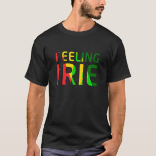 Camiseta Sentindo Irie Reggae Jamaica Rasta Music T Shirt