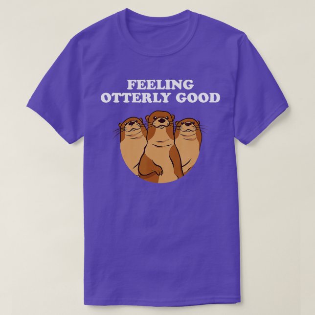 Camiseta Sentindo-se completamente bom, "Otter Lover" - Cit (Frente do Design)