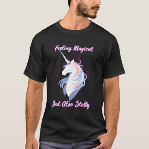 Camiseta Sentindo-Se Mágico, Mas Também Esfaqueado Pela Eng