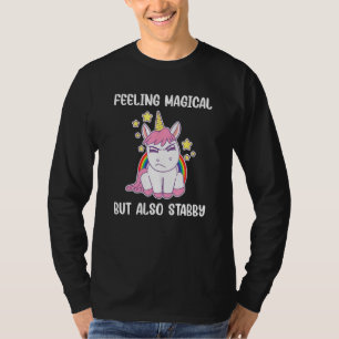 Camiseta Sentindo-Se Mágico, Mas Também Esfaqueado Pelo Rai