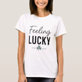 Camiseta Sentindo Sorte – Roteiro Moderno & Trevo de Três F