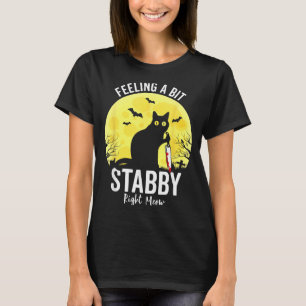 Camiseta Sentindo um Pouco Estabada Agora Gato Preto Engraç