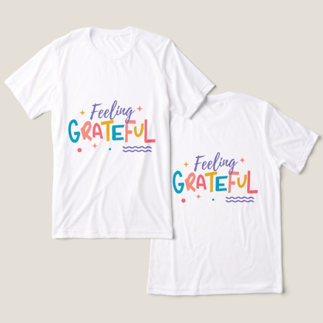 Camiseta #SentindoGratidão (Design Frente e Verso)