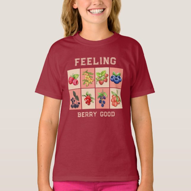 Camiseta SENTIR BERRY BEM Personalizado Morango Berries Cri (Frente)