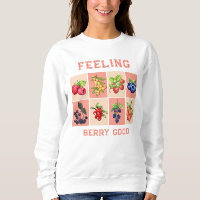 Camiseta SENTIR BERRY BOM E Personalizável Berries de Moran (Frente)