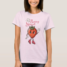 Camiseta Sentir Berry Sweet Strawberry Vintage Retro