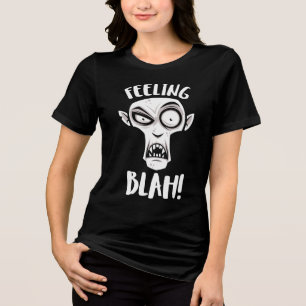 Camiseta Sentir Blah Nosferatu Vampire em Branco