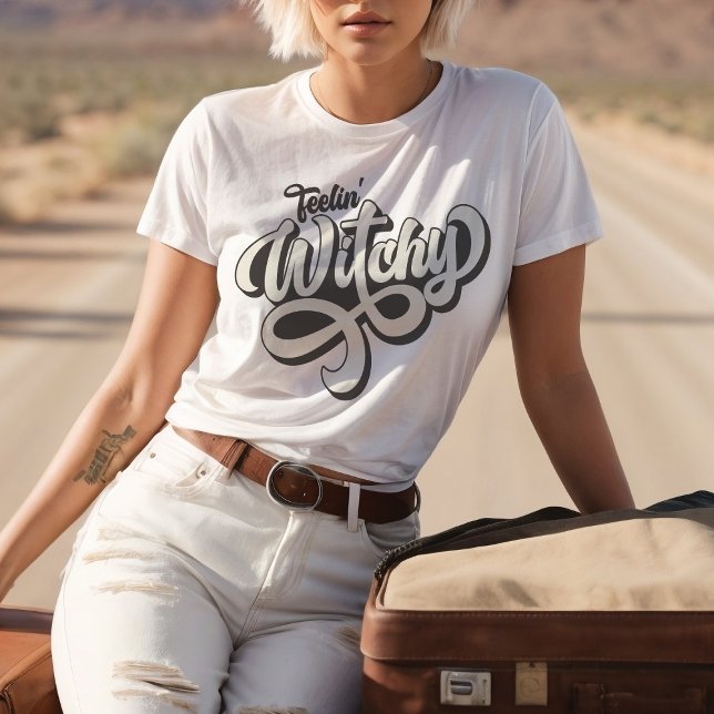 Camiseta Sentir Estilo Retro Testemunha Cores Personalizada (Criador carregado)