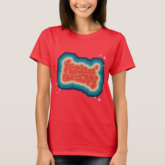Camiseta Sentir Groovy - 70s (Frente)
